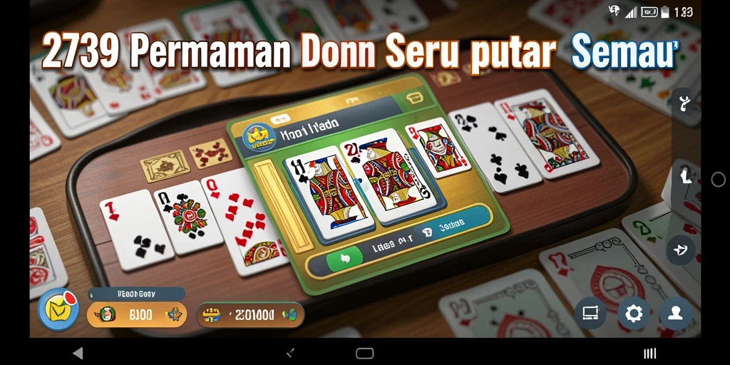 Tampilan gameplay seru dari permainan Domino 2739.