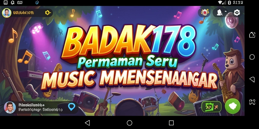 Tampilan gameplay seru BADAK178 yang penuh warna.