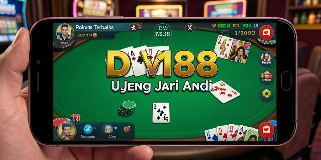 Tampilan gameplay poker yang seru dan menarik di DV188.
