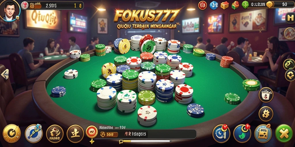 Gameplay seru QiuQiu di FOKUS777 dengan teman.