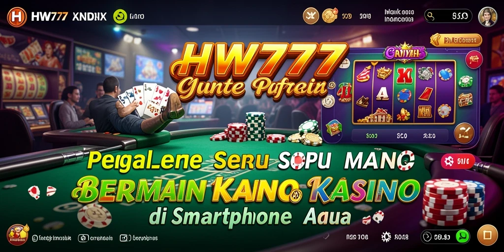 Tampilan grafis menarik dari permainan Kasino di HW777.