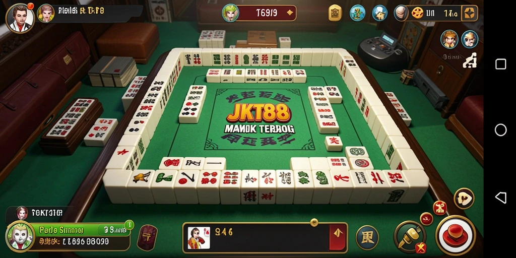 Tampilan gameplay Mahjong yang menarik dalam JKT88.