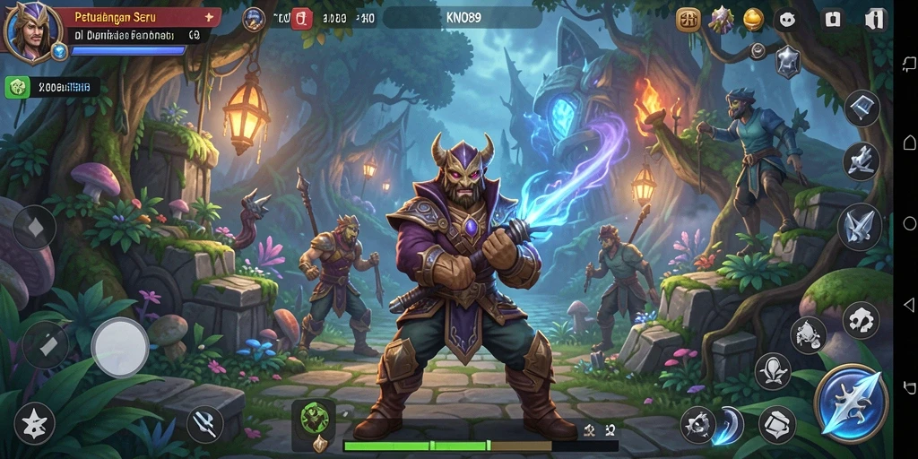 Tampilan gameplay seru dan menantang di KNO89 dengan petualangan RPG.