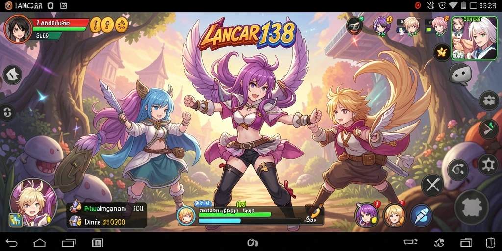 Screenshot gameplay LANCAR138 dengan karakter anime yang menawan.