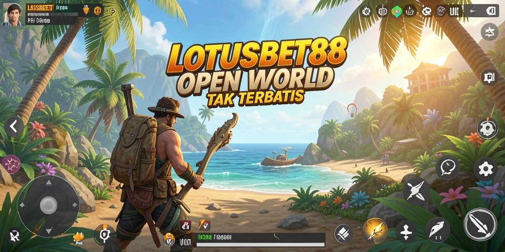 Gameplay LOTUSBET88 yang menampilkan petualangan Open World yang menarik.