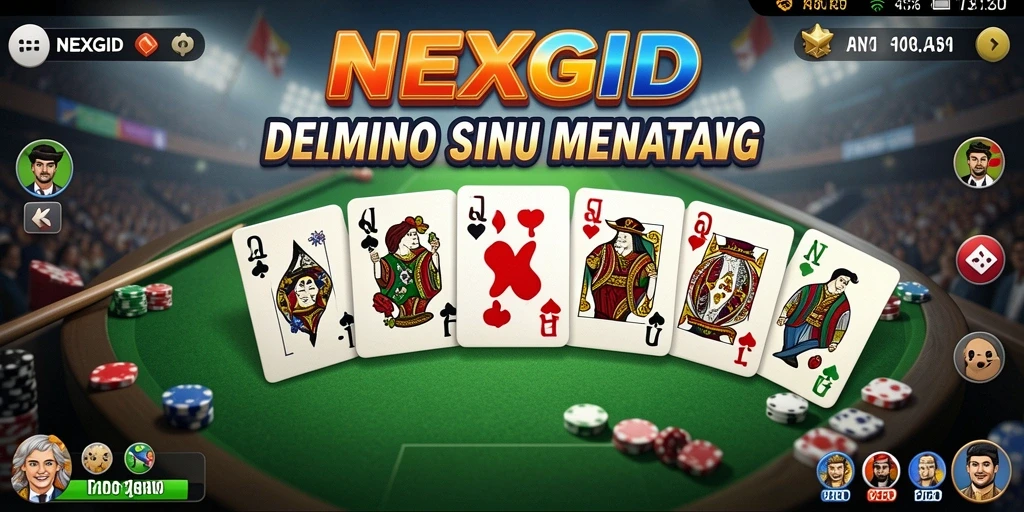 Screenshot gameplay NEXGID menampilkan keseruan bermain domino.