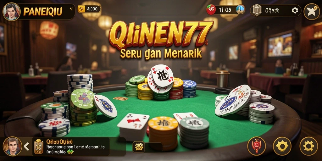 Screenshot gameplay PANEN77 yang menampilkan suasana permainan QiuQiu.