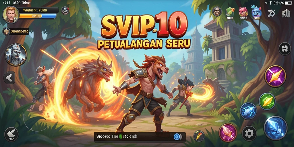 Tampilan gameplay seru dalam SVIP10 yang menunjukkan petualangan yang penuh aksi.